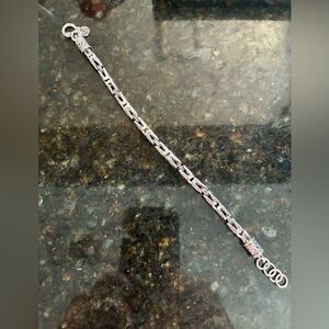 Byzantine-Style Silver Chain Bracelet